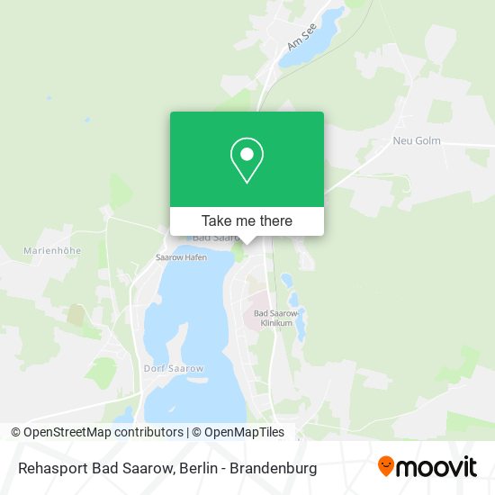 Rehasport Bad Saarow map