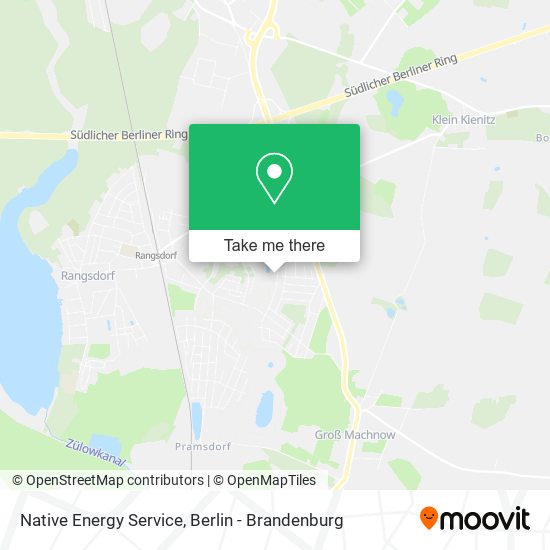 Native Energy Service map