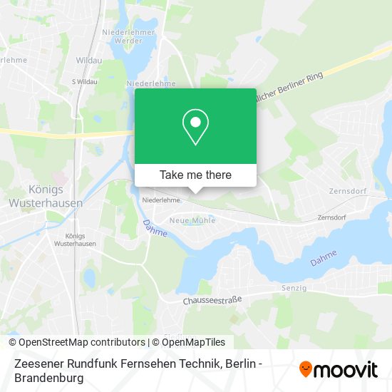 Карта Zeesener Rundfunk Fernsehen Technik