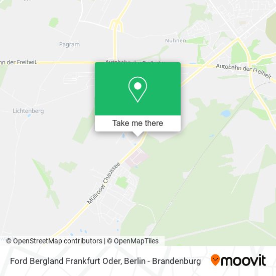 Карта Ford Bergland Frankfurt Oder