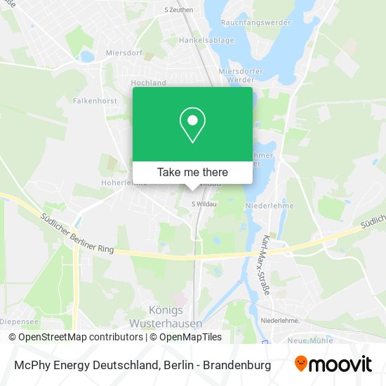 Карта McPhy Energy Deutschland