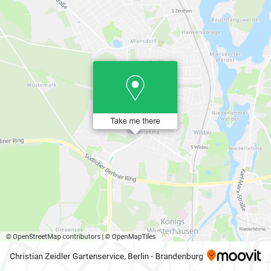 Christian Zeidler Gartenservice map