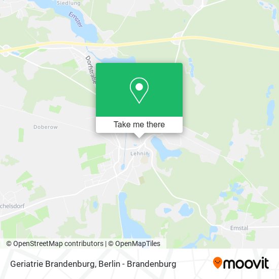 Geriatrie Brandenburg map