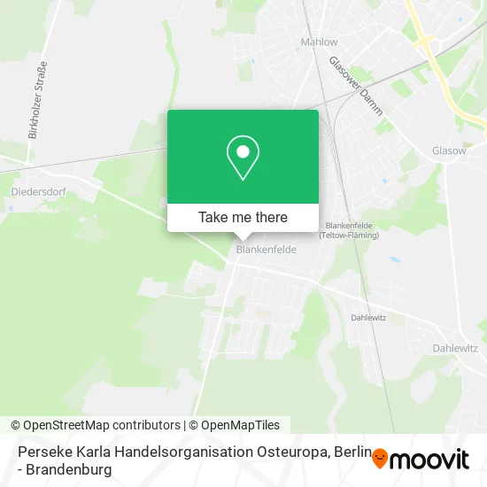 Карта Perseke Karla Handelsorganisation Osteuropa