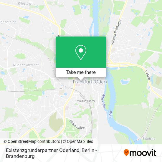Карта Existenzgründerpartner Oderland