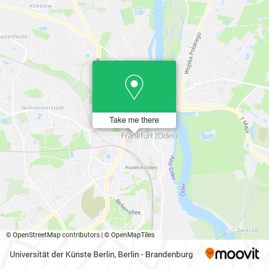 Universität der Künste Berlin map