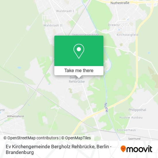 Ev Kirchengemeinde Bergholz Rehbrücke map