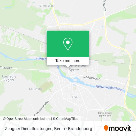 Zeugner Dienstleistungen map