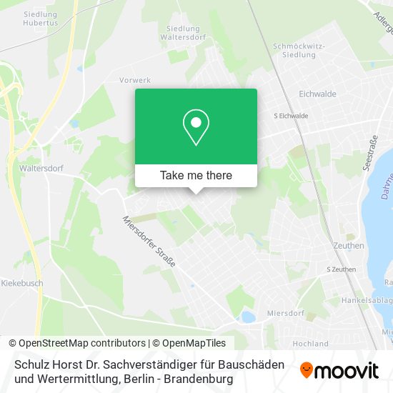 Schulz Horst Dr. Sachverständiger für Bauschäden und Wertermittlung map