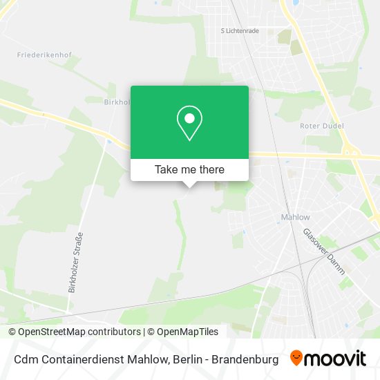 Cdm Containerdienst Mahlow map