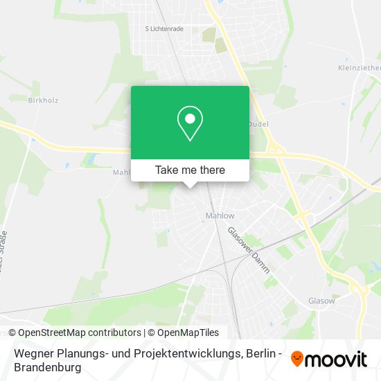 Wegner Planungs- und Projektentwicklungs map