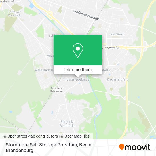 Карта Storemore Self Storage Potsdam