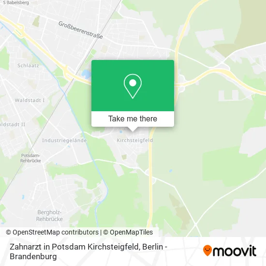 Карта Zahnarzt in Potsdam Kirchsteigfeld