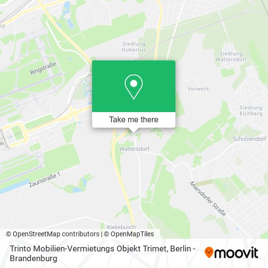Trinto Mobilien-Vermietungs Objekt Trimet map