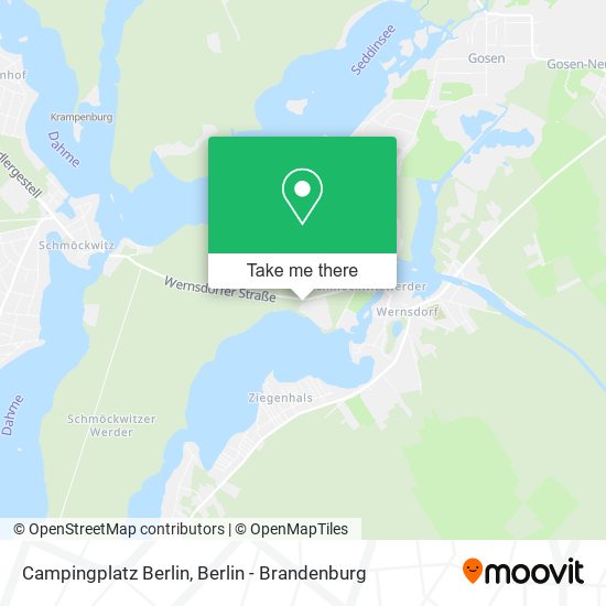 Campingplatz Berlin map