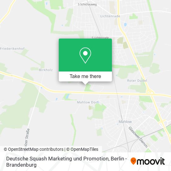 Deutsche Squash Marketing und Promotion map