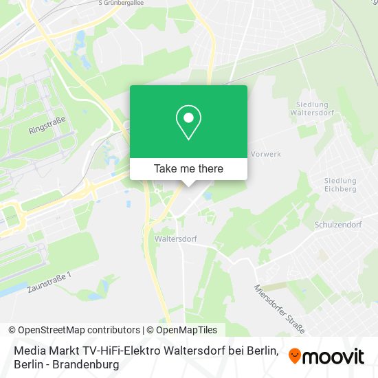 Карта Media Markt TV-HiFi-Elektro Waltersdorf bei Berlin