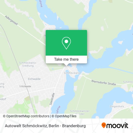 Autowelt Schmöckwitz map