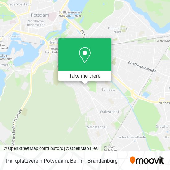 Parkplatzverein Potsdaam map