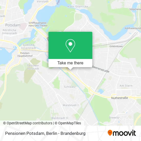 Pensionen Potsdam map
