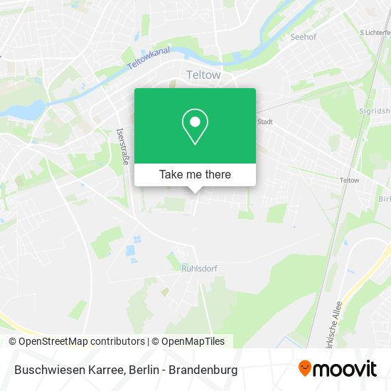 How to get to Buschwiesen Karree in Teltow by Bus or Train