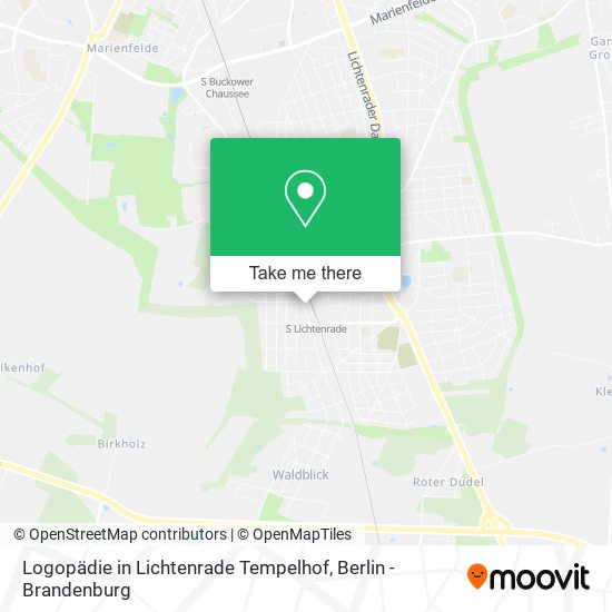 Logopädie in Lichtenrade Tempelhof map