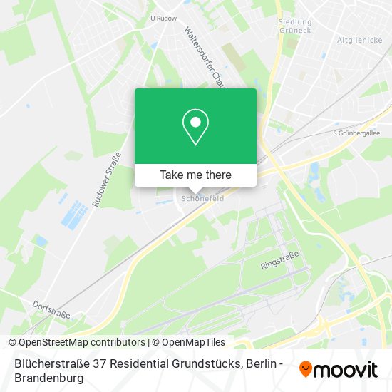Карта Blücherstraße 37 Residential Grundstücks