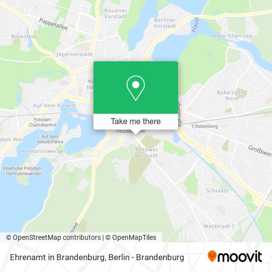 Ehrenamt in Brandenburg map