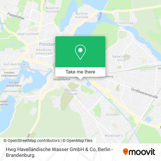 Hwg Havelländische Wasser GmbH & Co map
