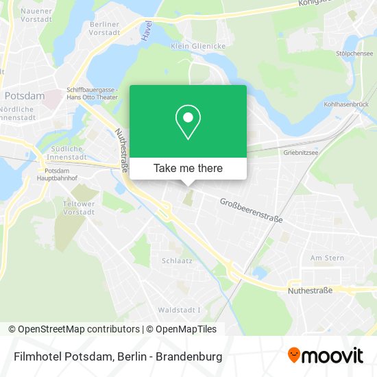 Filmhotel Potsdam map