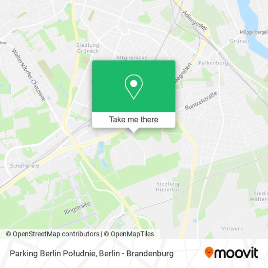 Карта Parking Berlin Południe