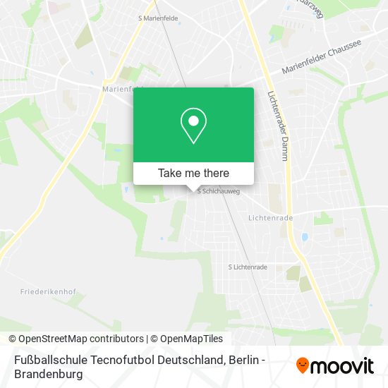 Fußballschule Tecnofutbol Deutschland map