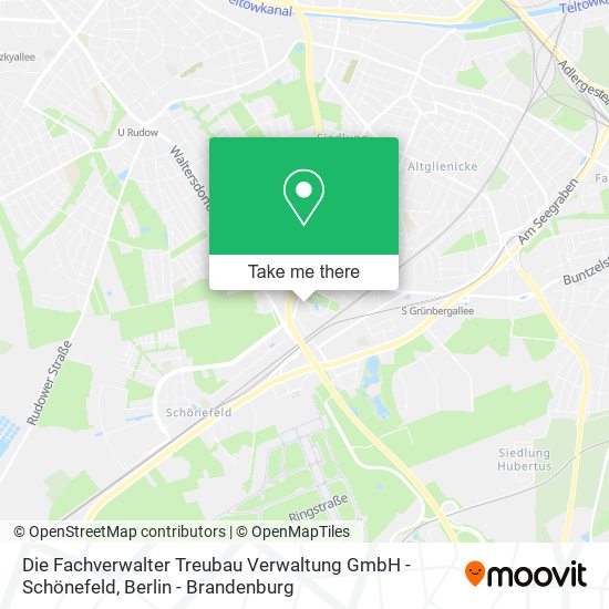 Die Fachverwalter Treubau Verwaltung GmbH - Schönefeld map