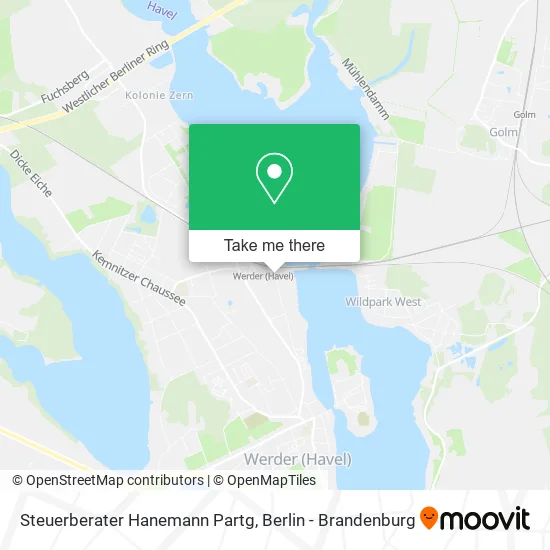 Карта Steuerberater Hanemann Partg