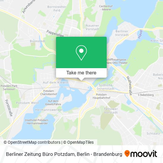 Berliner Zeitung Büro Potzdam map