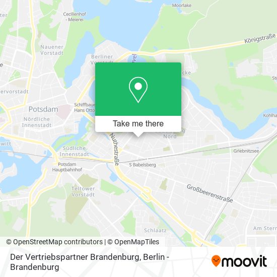 Der Vertriebspartner Brandenburg map