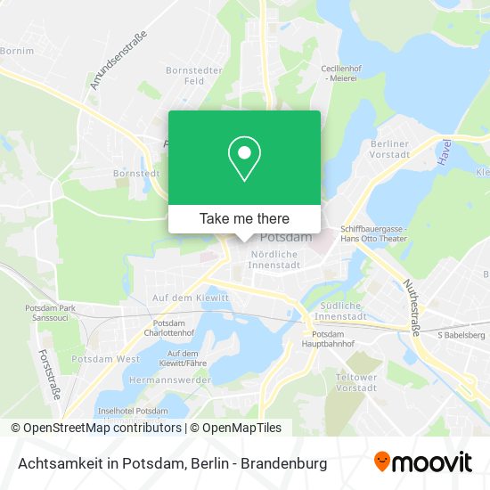 Карта Achtsamkeit in Potsdam