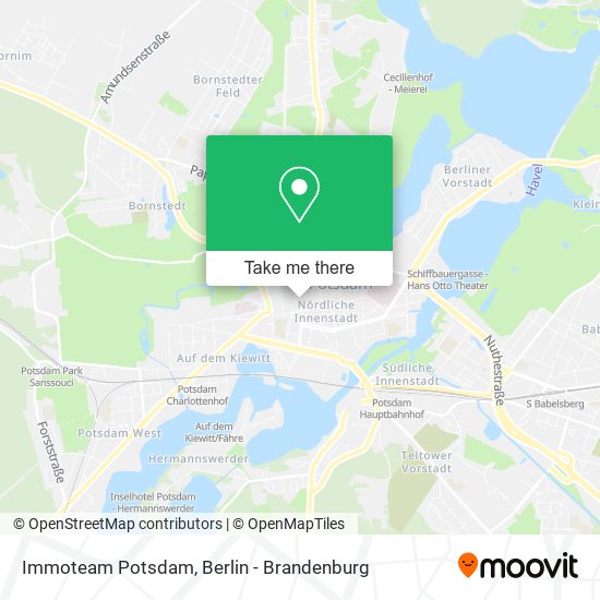 Immoteam Potsdam map