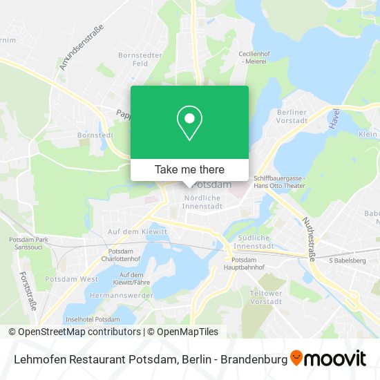 Карта Lehmofen Restaurant Potsdam