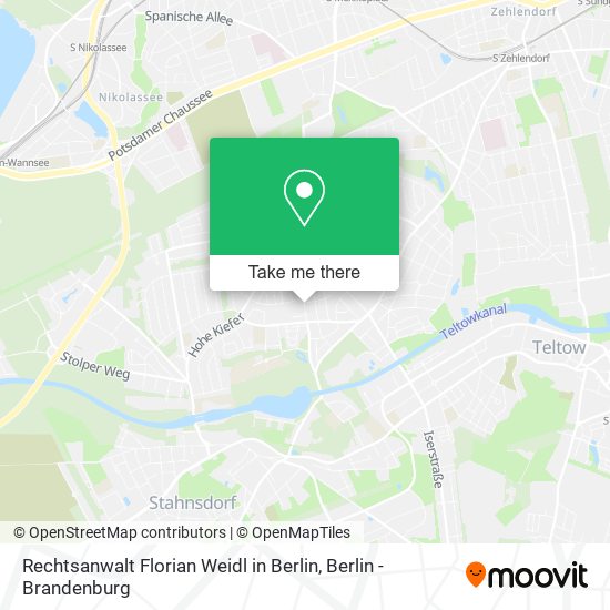 Rechtsanwalt Florian Weidl in Berlin map