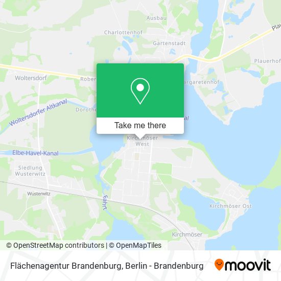 Карта Flächenagentur Brandenburg