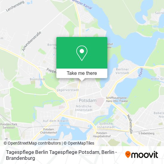 Tagespflege Berlin Tagespflege Potsdam map