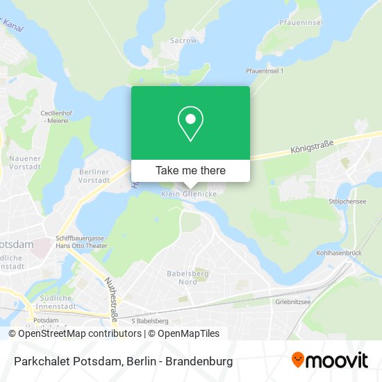 Parkchalet Potsdam map