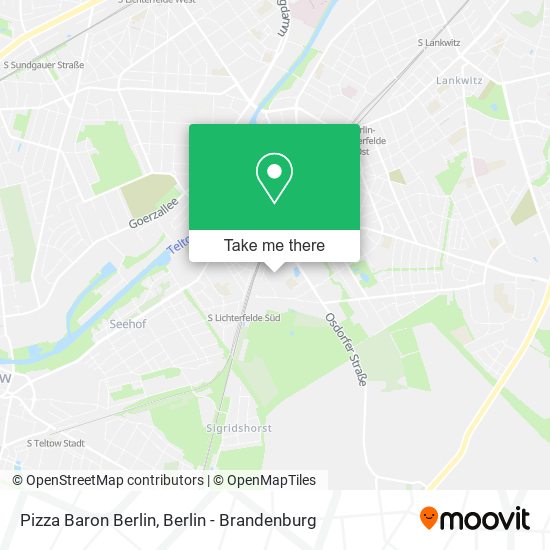 Pizza Baron Berlin map