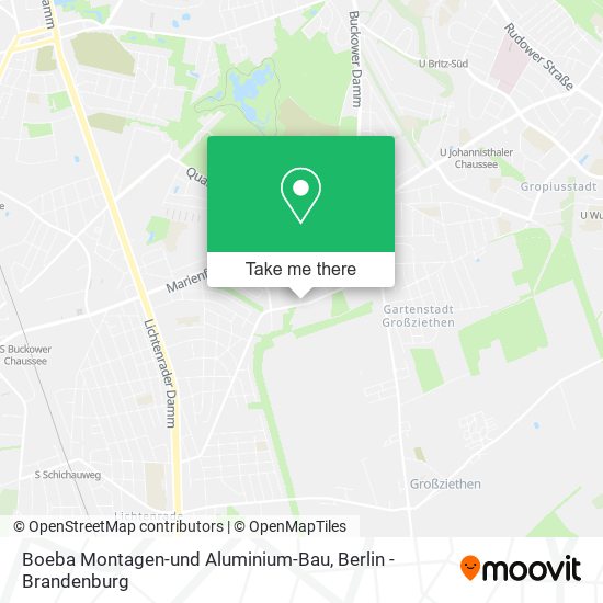 Boeba Montagen-und Aluminium-Bau map