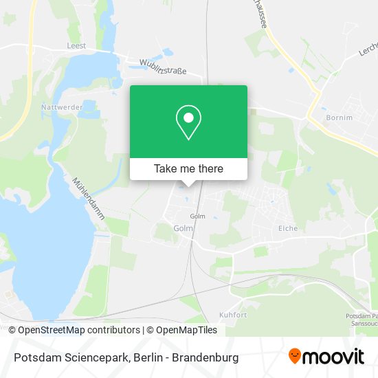 Potsdam Sciencepark map