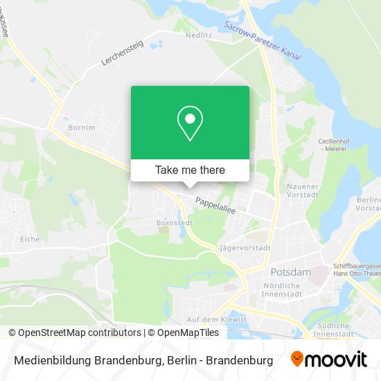 Карта Medienbildung Brandenburg