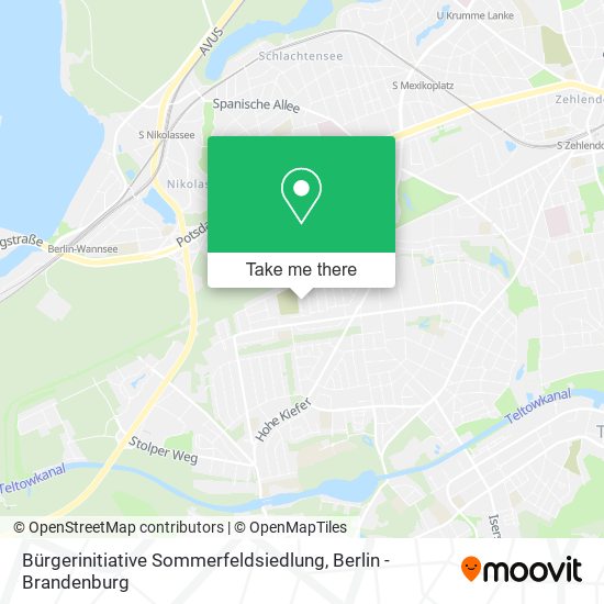 Bürgerinitiative Sommerfeldsiedlung map