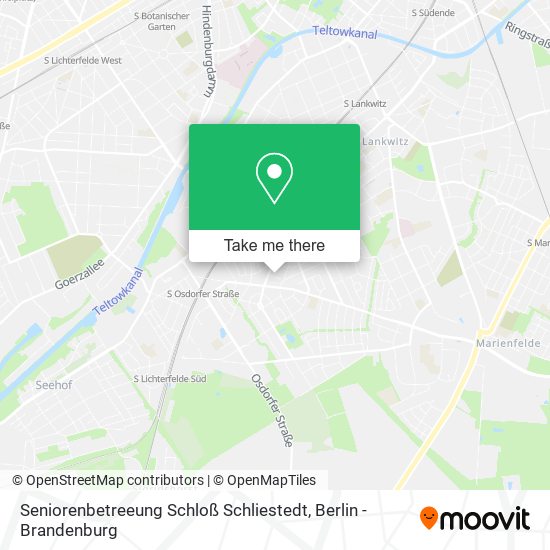 Seniorenbetreeung Schloß Schliestedt map