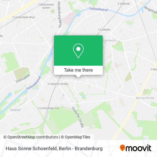 Haus Sonne Schoenfeld map